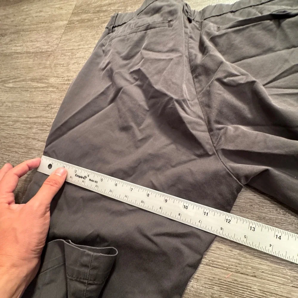 Banana Republic Pants Mens 34 Gray Cotton Blend Slim Fit Chino Work Casual 34x32
